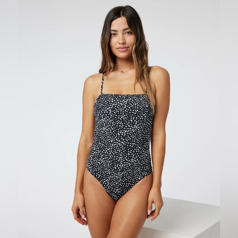 Vuori Black and White One Piece Swimsuit